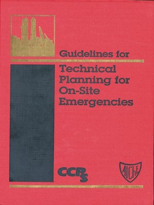 cover image of Guidelines for Technical Planning for On-Site Emergencies